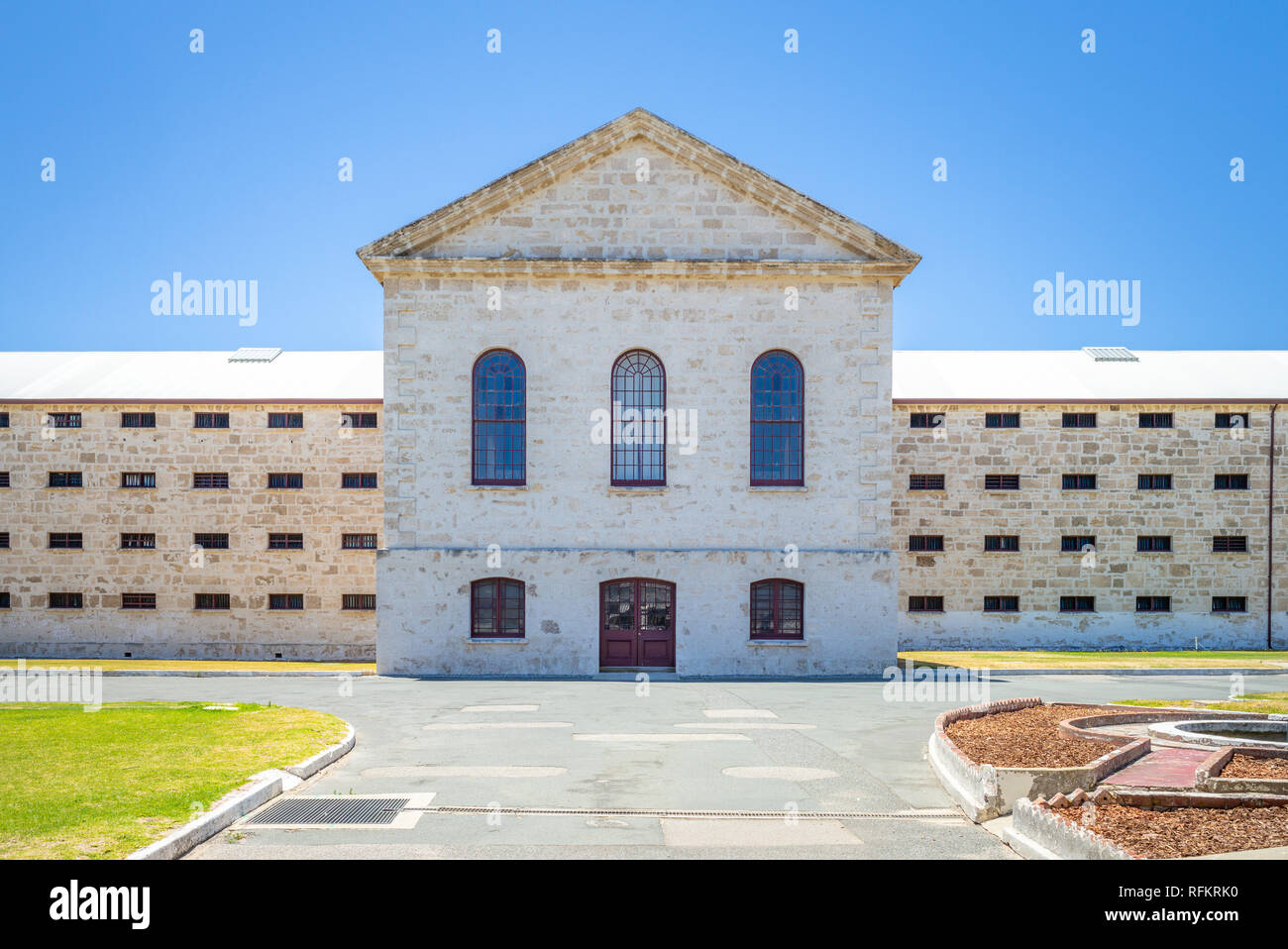 Fremantle Prison (gaol, jail) in fremantle, perth Stock Photo
