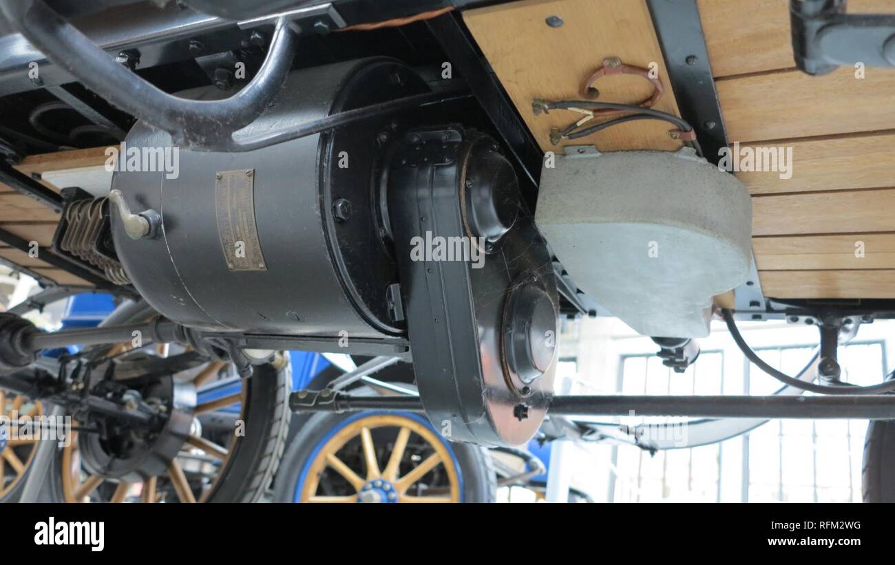 Baker electric car detail 6 Stock Photo Alamy