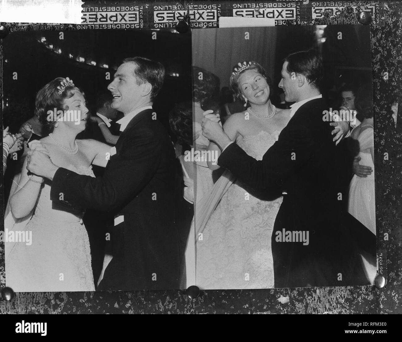 Bal in Wenen, Beatrix dansen Operabal mensen, Bestanddeelnr 913-6072. Stock Photo