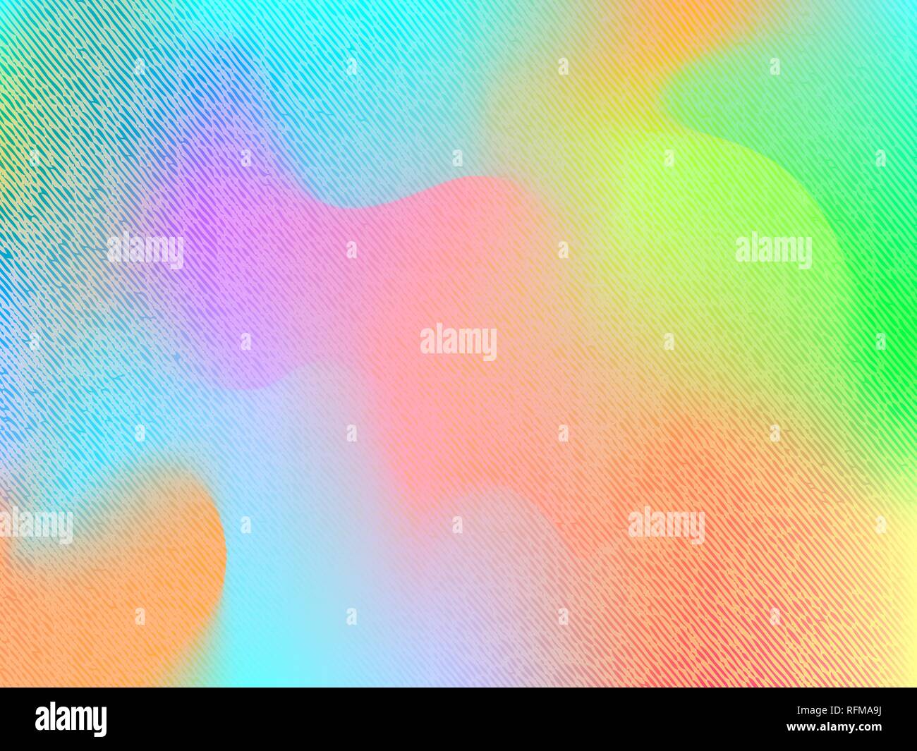Abstract blurred gradient mesh background in bright colors. Colorful smooth banner template with denim texture. Modern vector background Stock Vector