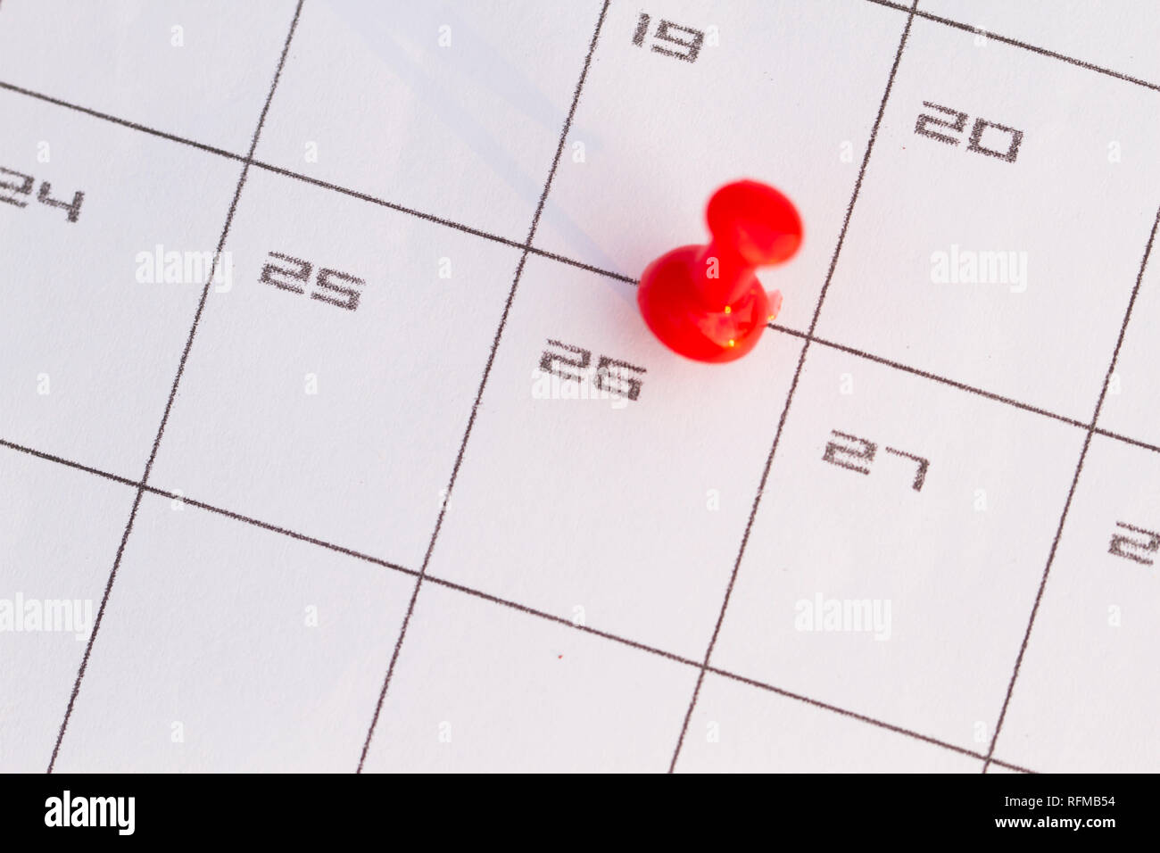 Date marking, important day Stock Photo Alamy