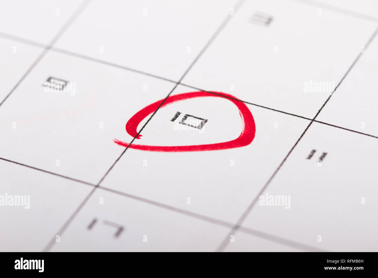 Date marking, important day Stock Photo Alamy