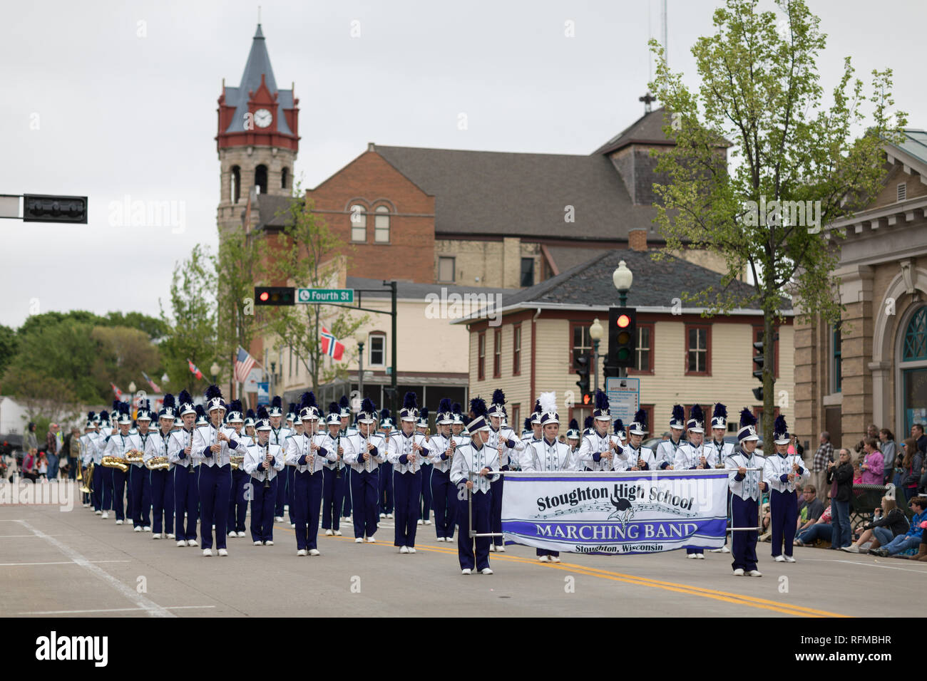 Stoughton, Wisconsin, USA May 20, 2018 Annual Norwegian Parade
