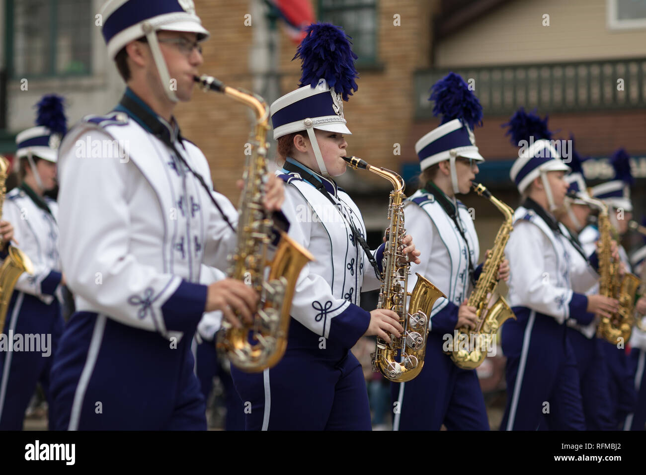 Stoughton, Wisconsin, USA May 20, 2018 Annual Norwegian Parade