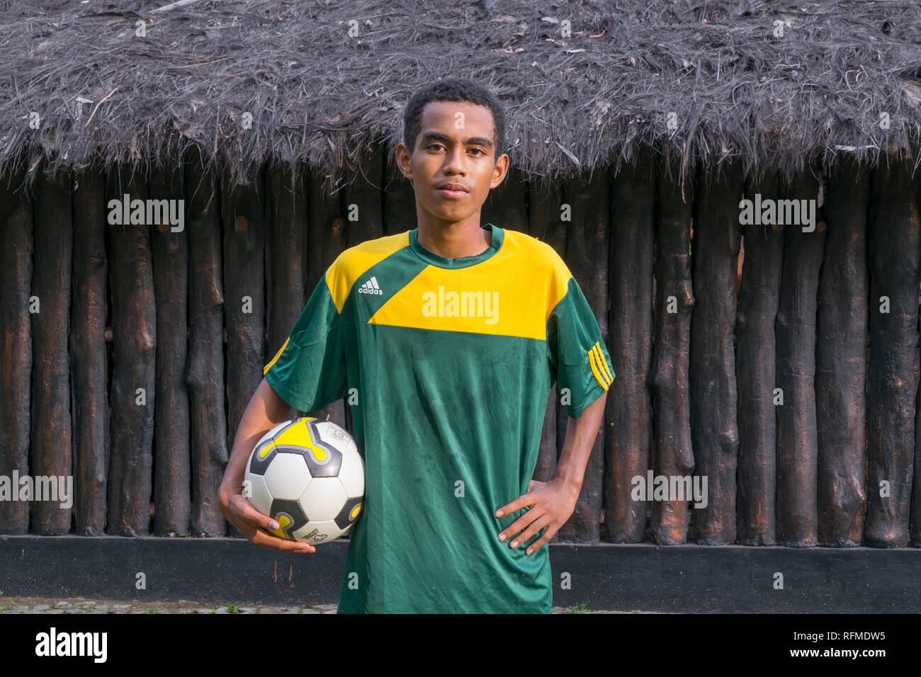 8.39, Papuan Boy, IndonesianBook Stock Photo