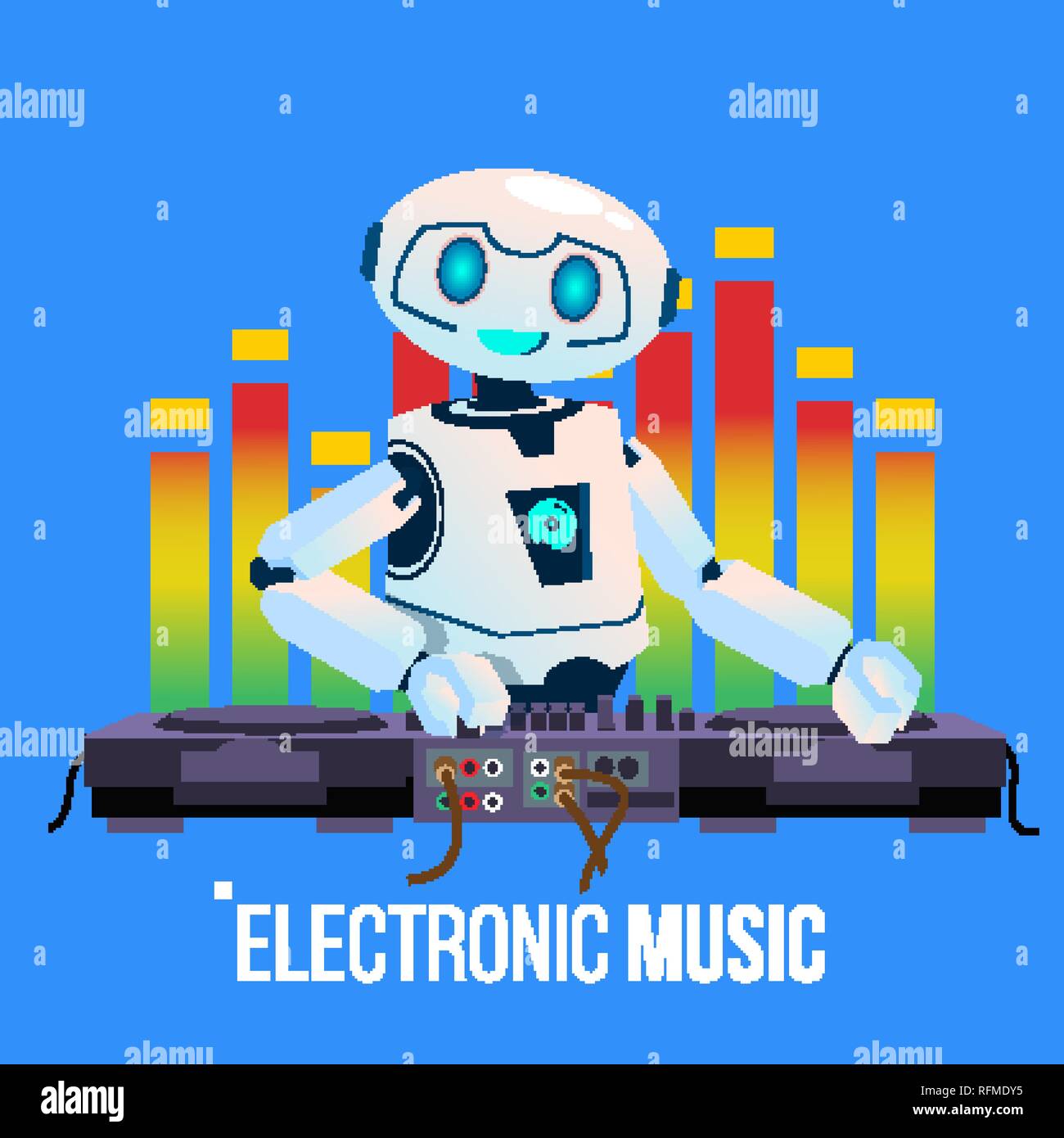 vector robot music
