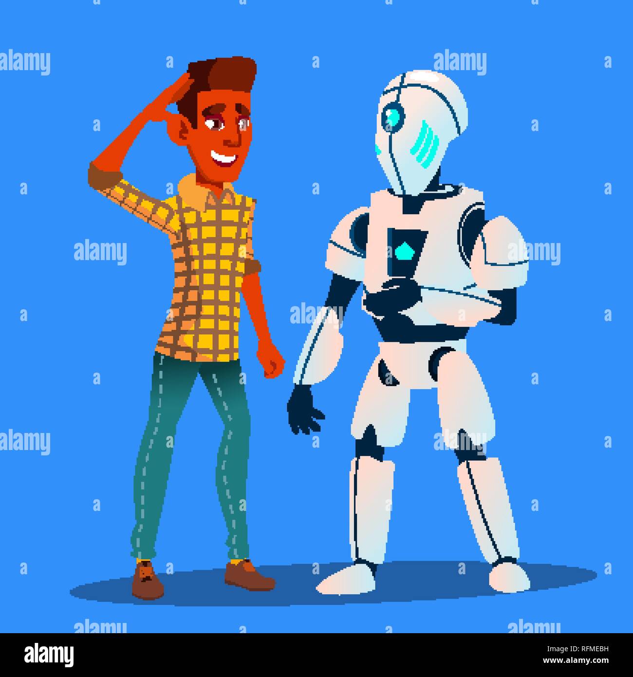 vector robot talking