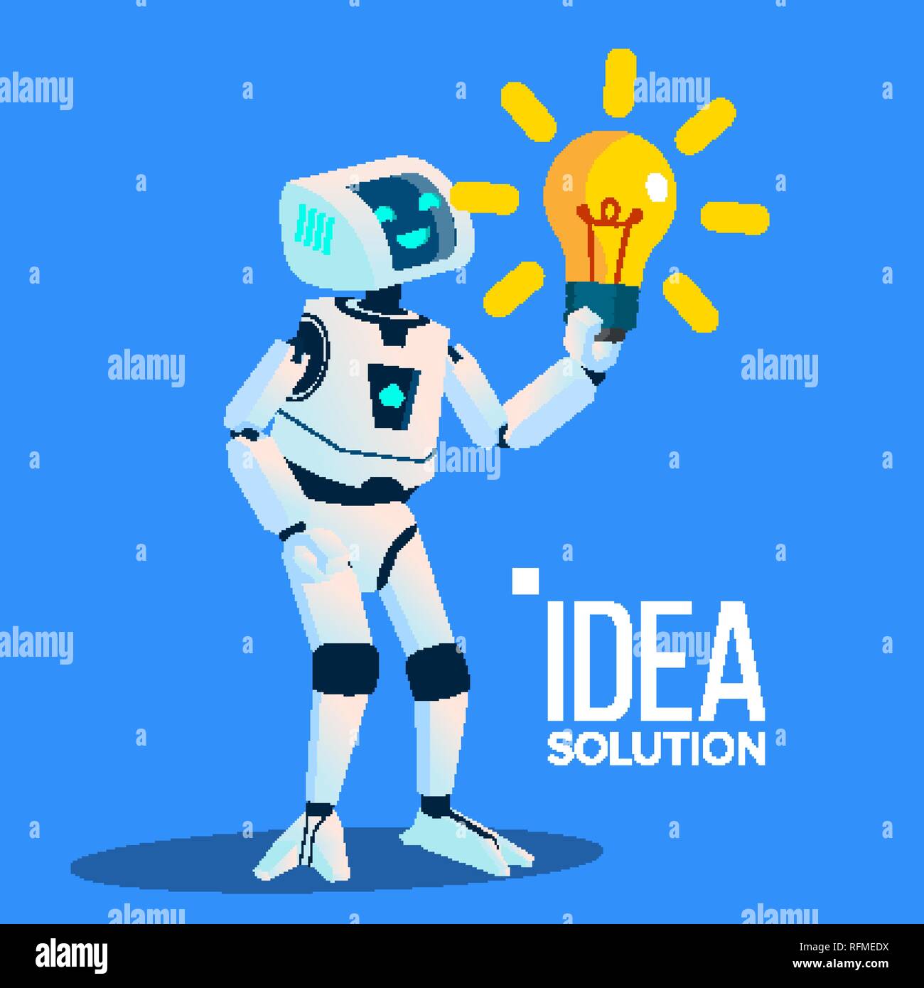 smart robot vector