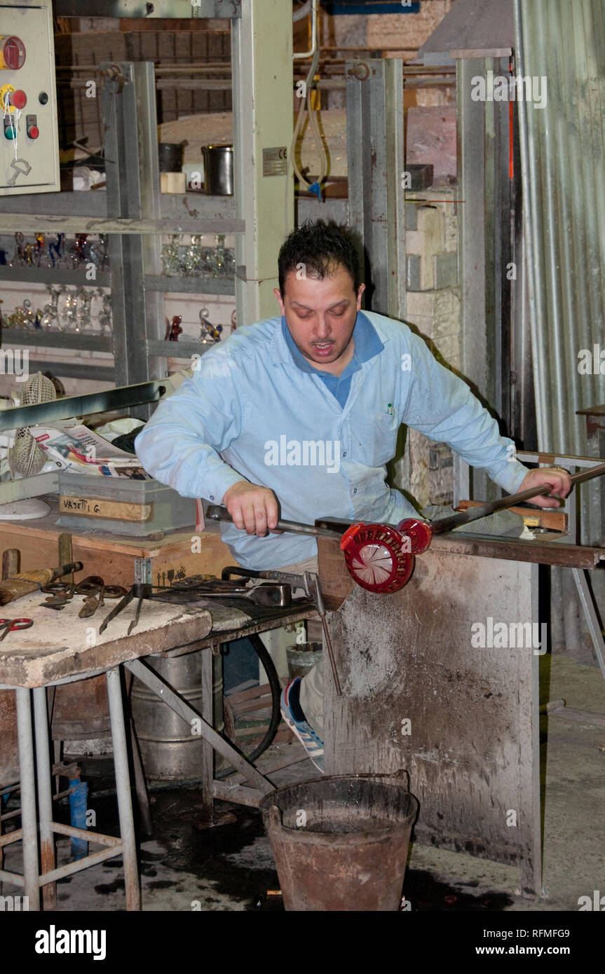 Murano Glass Factory Tour Stock Photo Alamy