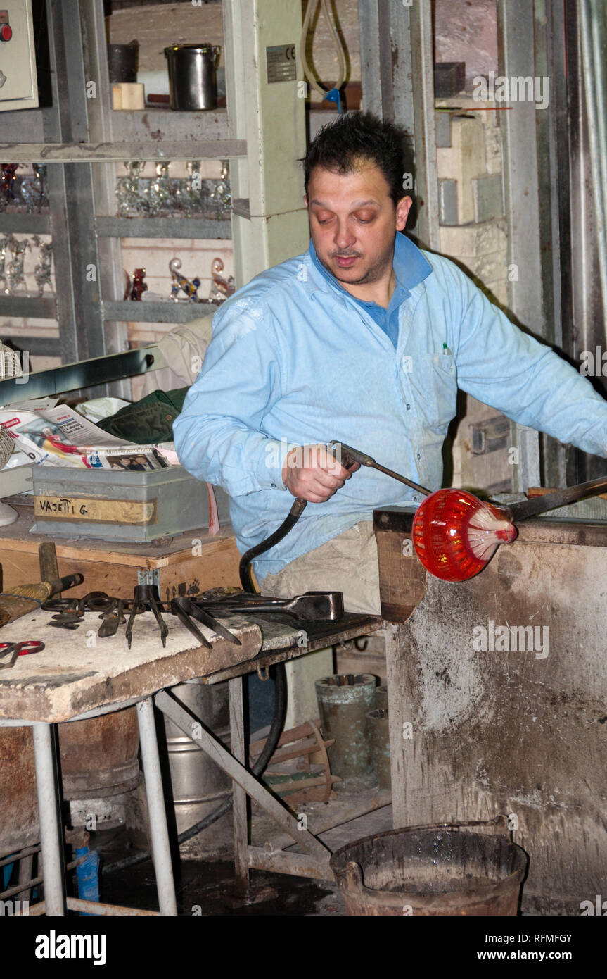 Murano Glass Factory Tour Stock Photo Alamy