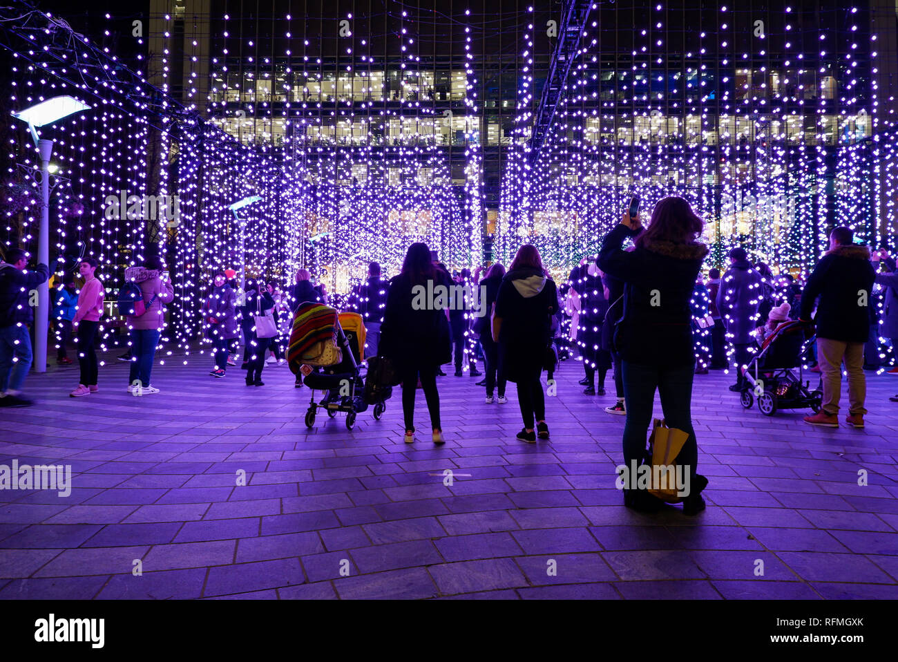 London, England January 2019 Submergence by Squidsoup, Winter