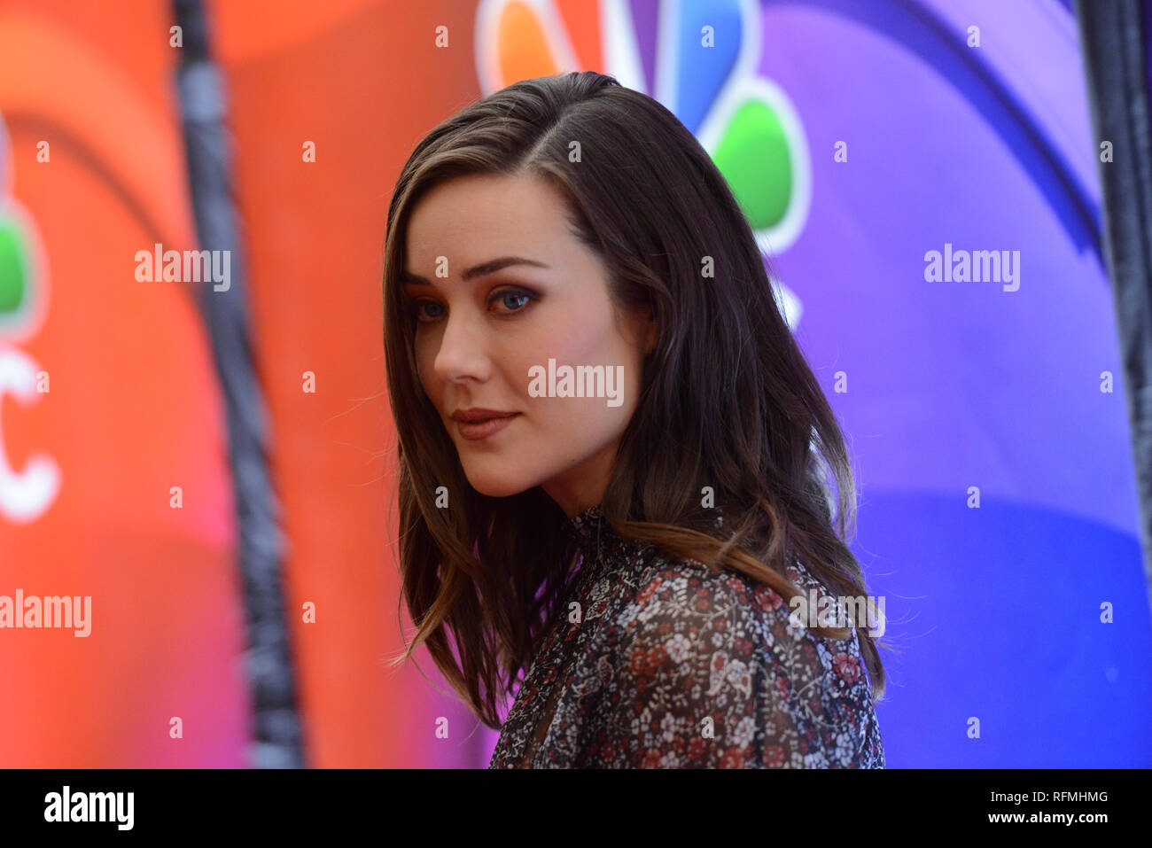 Megan Boone Attends Nbc S New York Mid Season Press Junket At Four