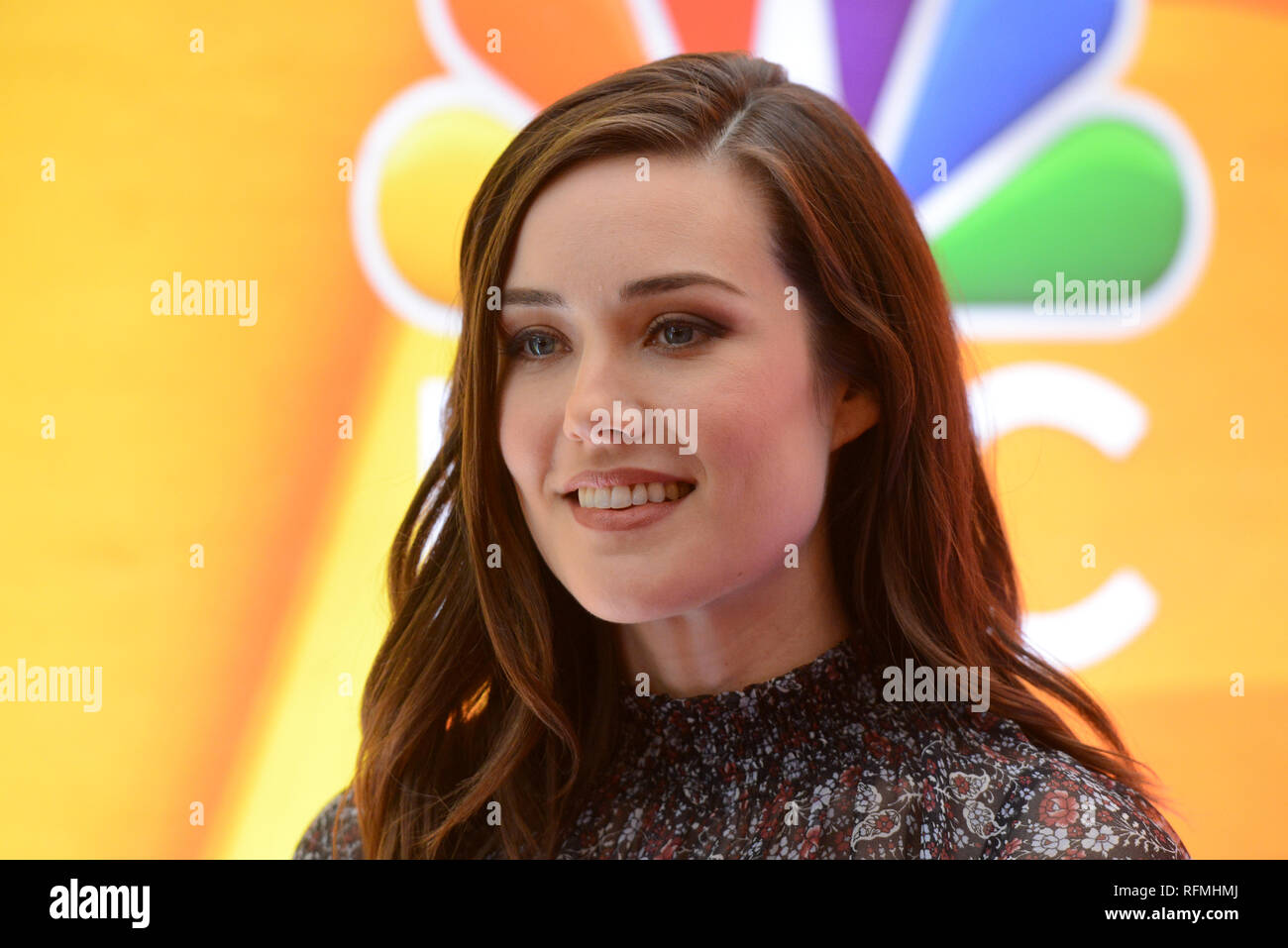 Megan Boone Attends Nbc S New York Mid Season Press Junket At Four