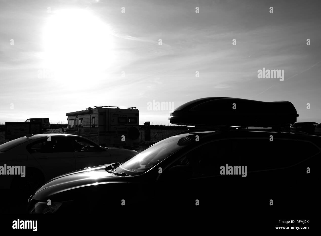 Compton Bay Car Park, Compton, isle of Wight, UK Stock Photo Alamy