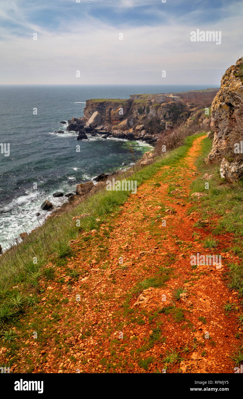 Beautiful landscape with blue sea and rocky shore Stock Photo - Alamy