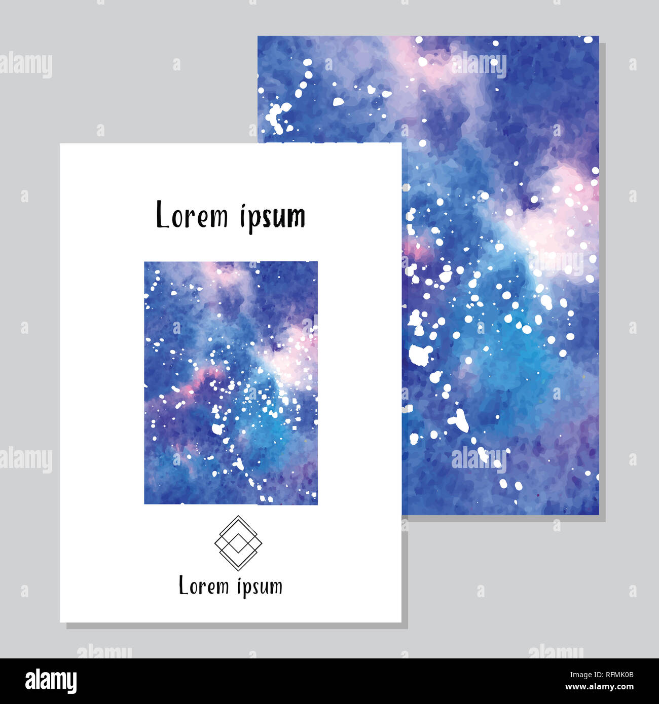 Art of watercolor stains of paint on watercolor paper Stock Photo Alamy