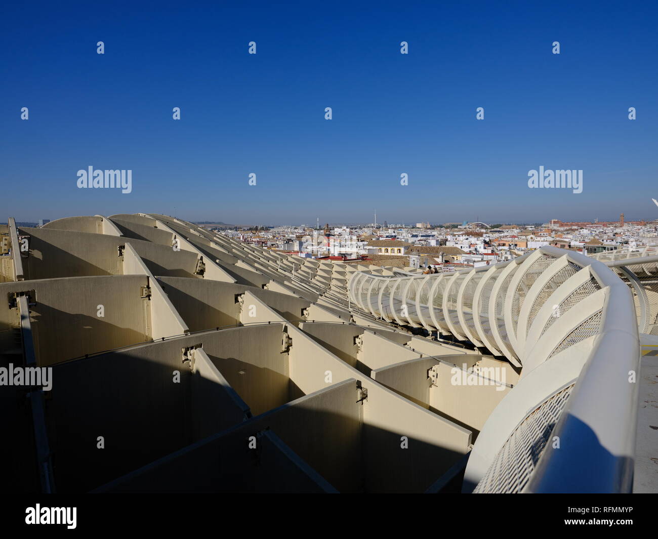 Metropol Parasol Mushroom Canopy Las Setas de la Encarnación Seville Spain Stock Photo