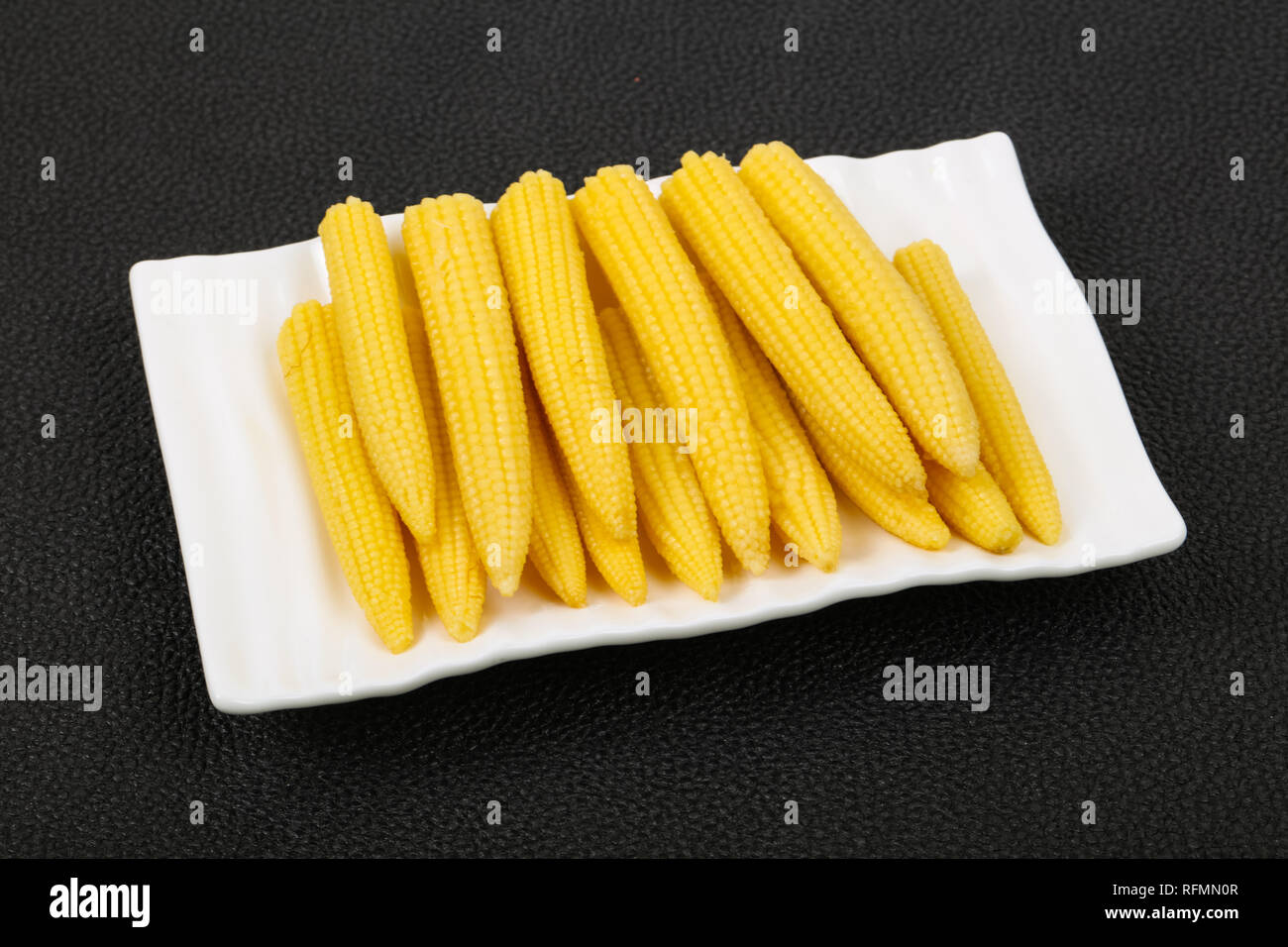 Pickled baby corn in the bowl Stock Photo Alamy