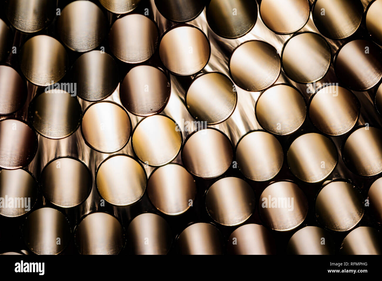group of drinking plastic straws with back light Stock Photo
