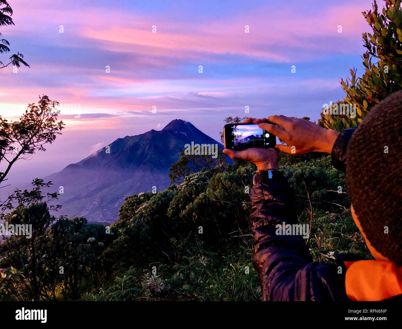 Ash cloud volcano mount merapi hi-res stock photography and images - Alamy
