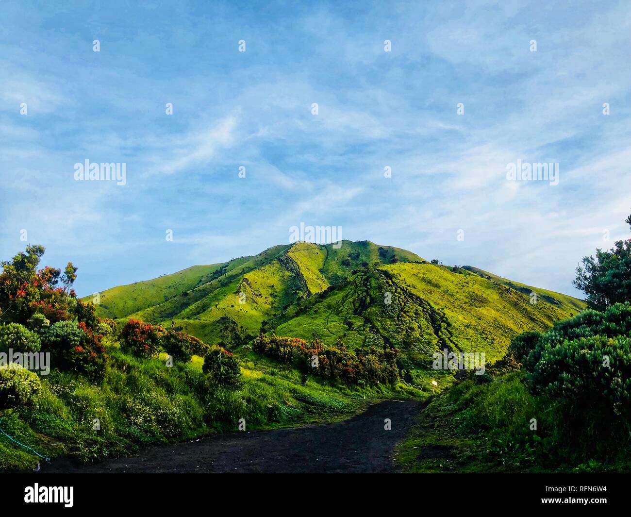 Double Summit Mount Merapi and Mount Merbabu experience Stock Photo - Alamy