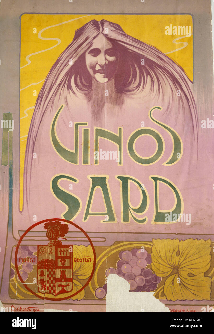 Barral Nualart, Carles - 'Vinos Sard', 1902, 90 x 63,5 cm.JPG - RFNGRT Stock Photo
