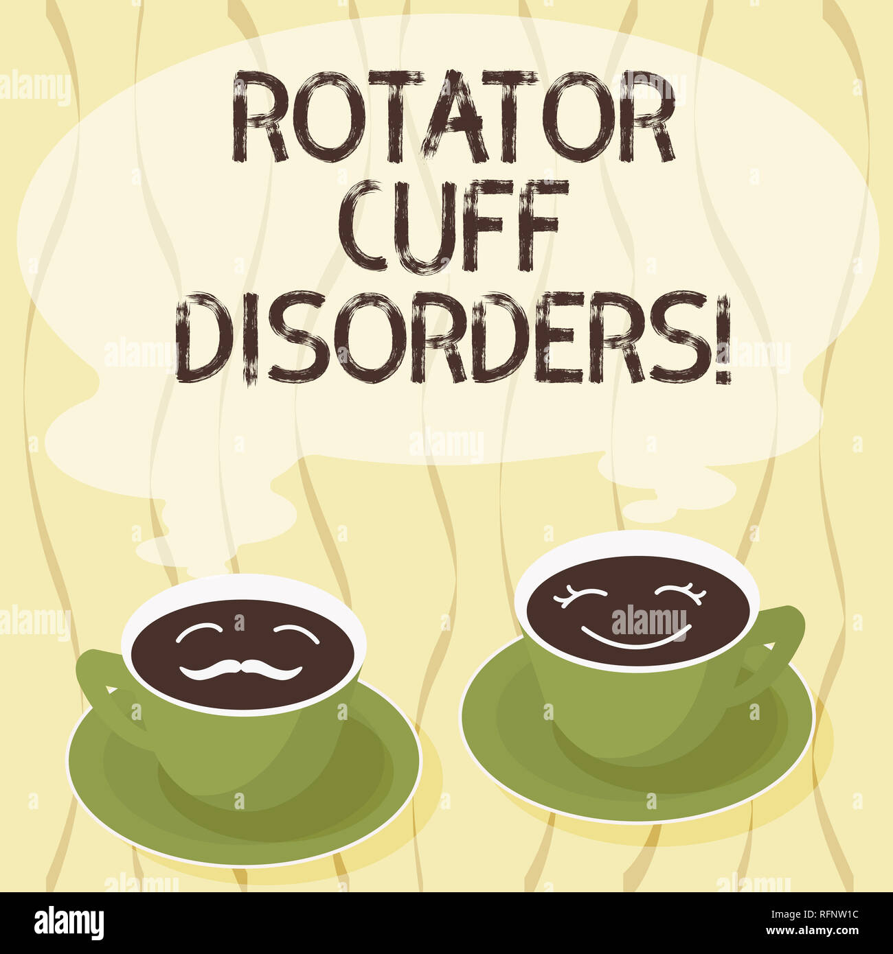 Handwriting text Rotator Cuff Disorders. Concept meaning tissues in the shoulder get irritated