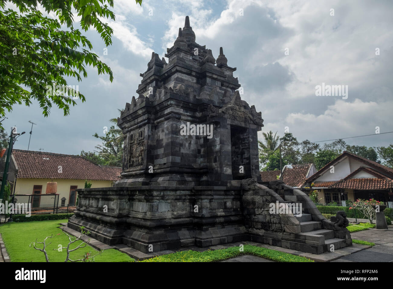 Lovely little Pawon temple, In Borobudur, Java, Indonesia. Stock Photo
