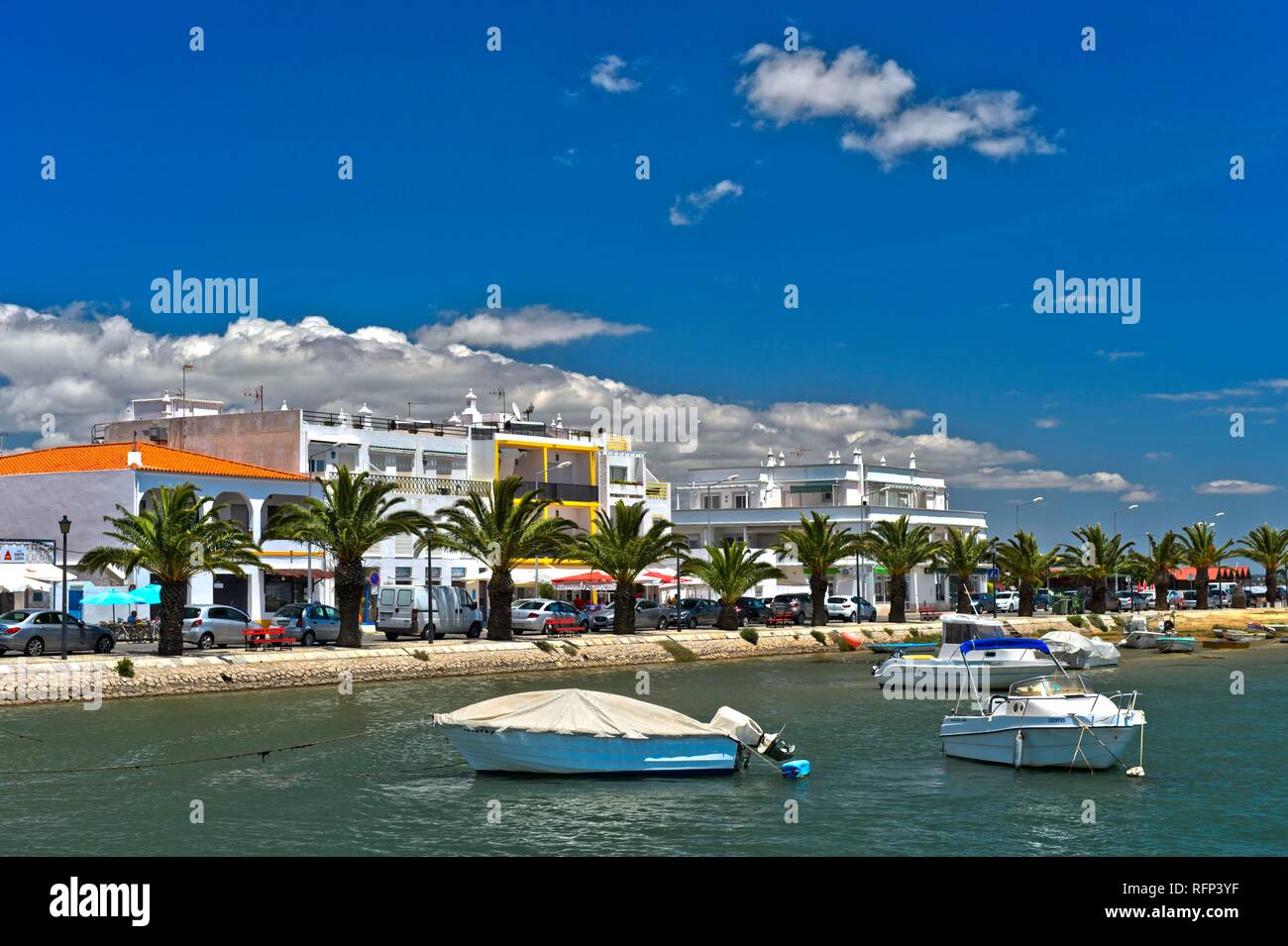 Waterfront, Santa Luzia, Algarve, Portugal Stock Photo