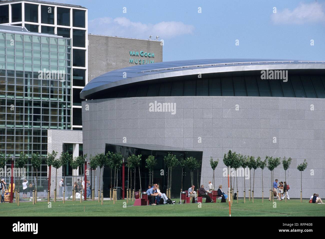 Museums Plein, new part of the Van Gogh Museum, Amsterdam, Netherlands Stock Photo