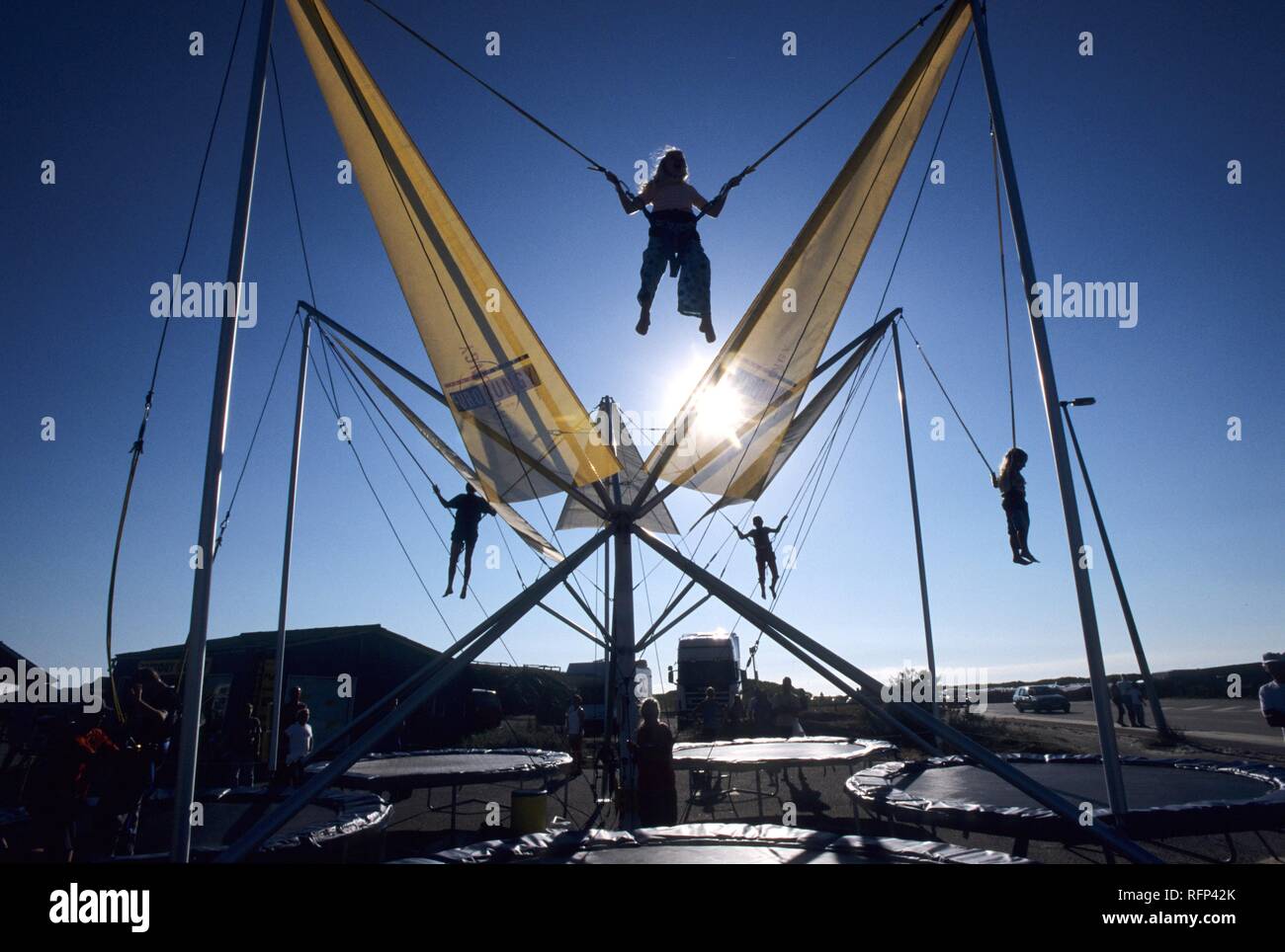 Bungy rope trampoline hires stock photography and images Alamy