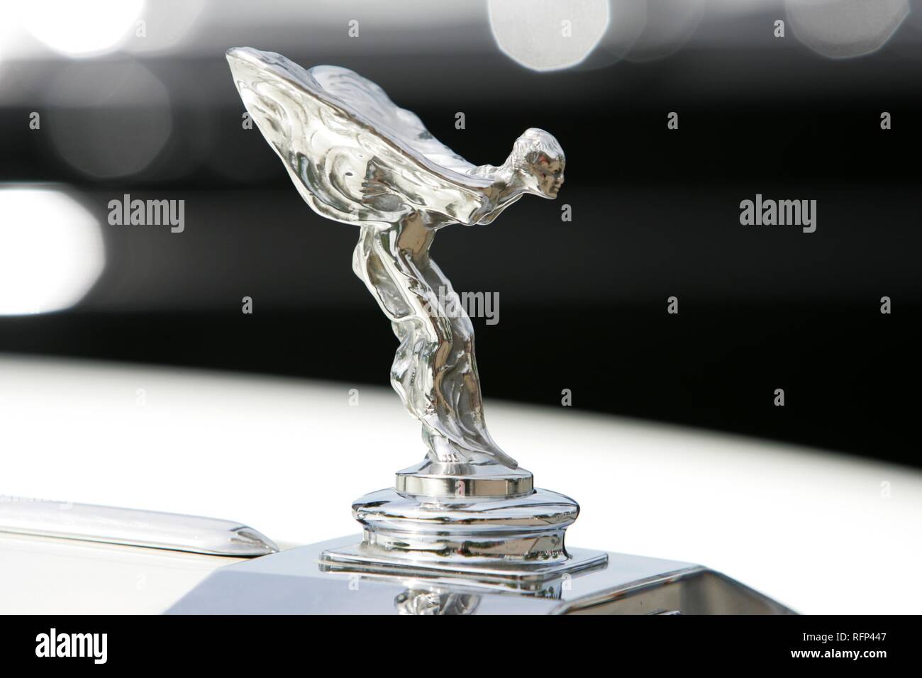 Rolls Royce hood ornament Emily Stock Photo Alamy