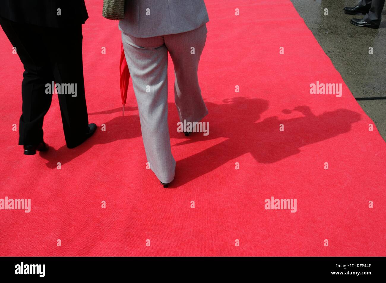 Red carpet at a reception Stock Photo Alamy