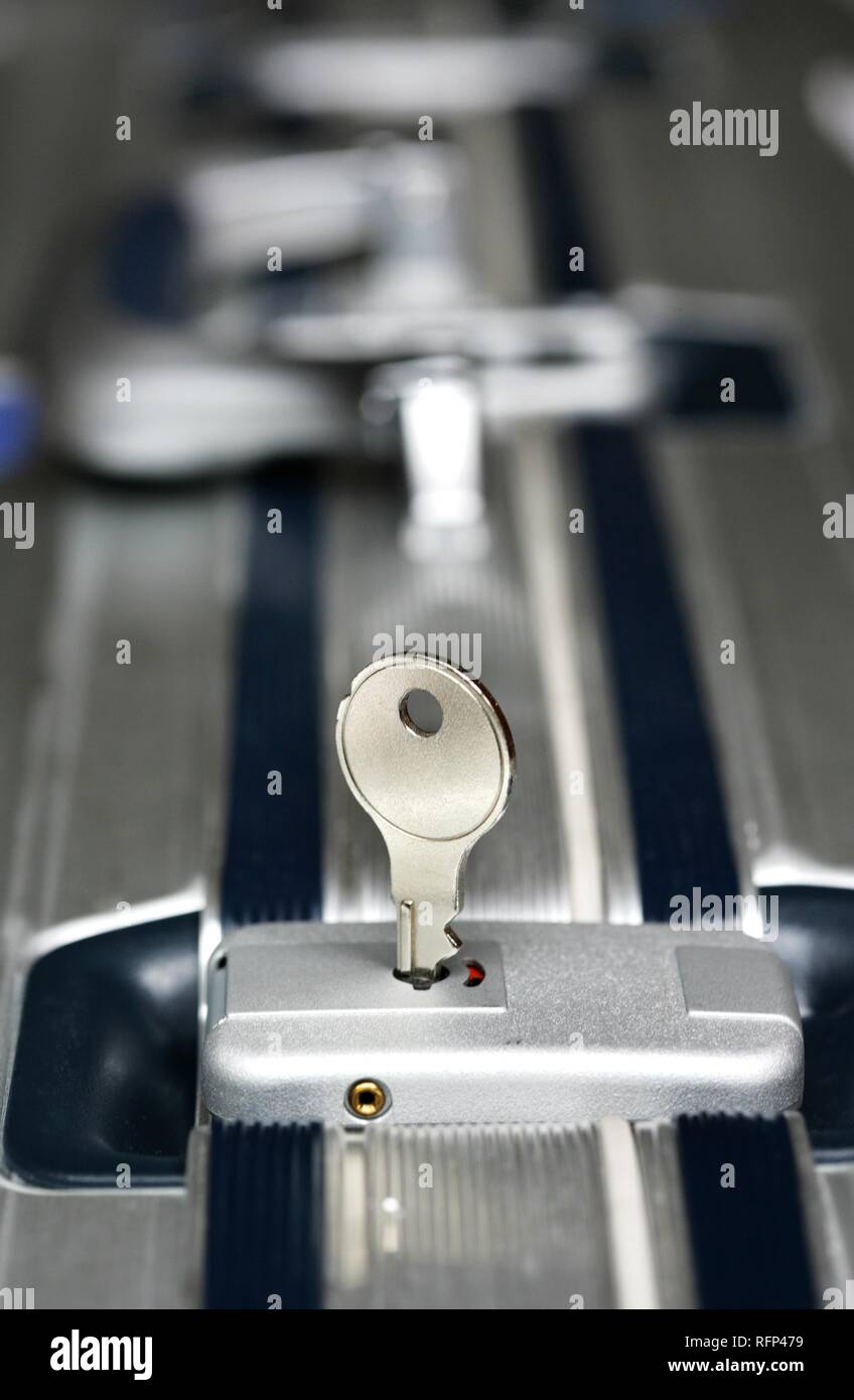 Lock of a suitcase Stock Photo Alamy