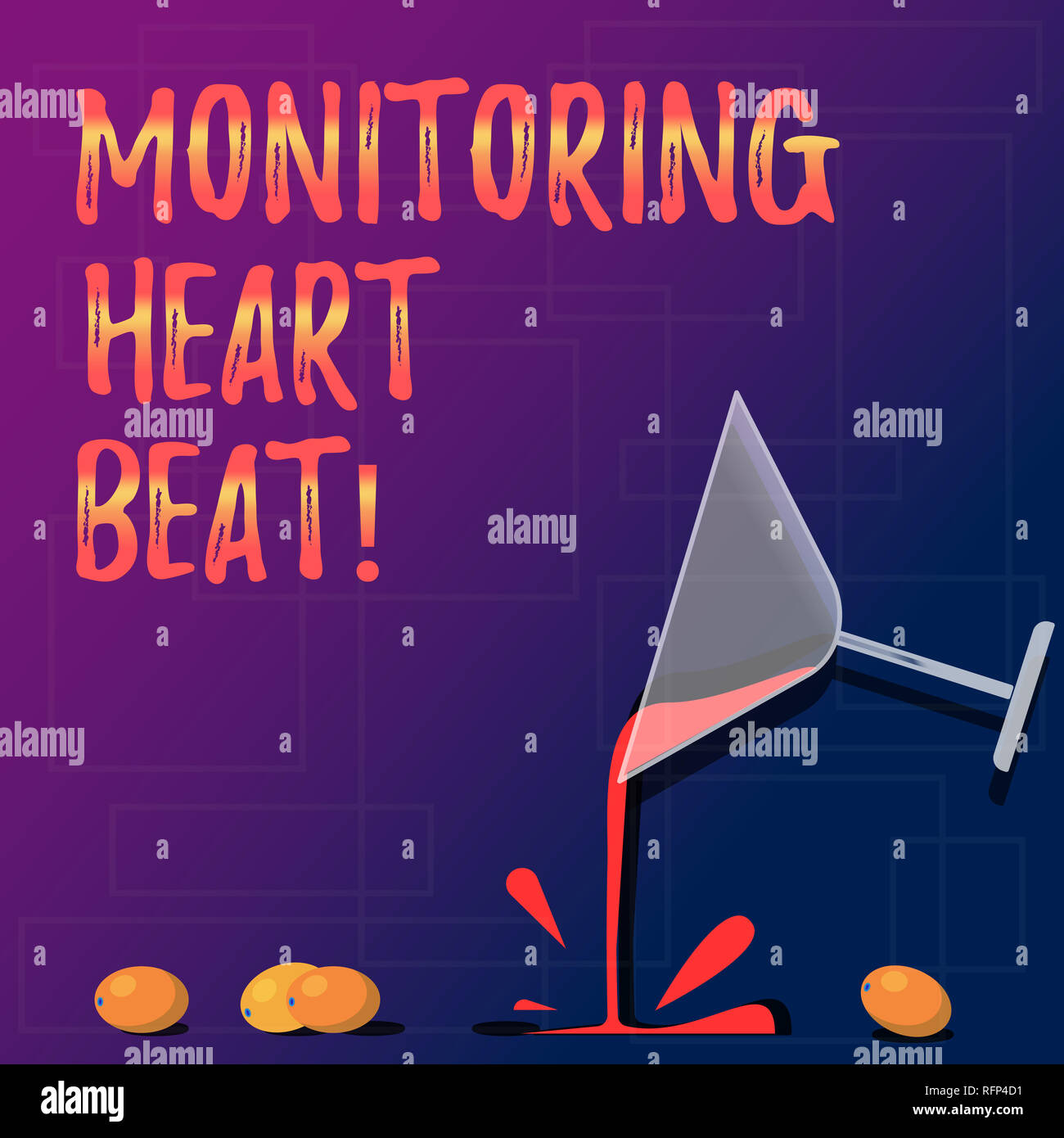 Handwriting text Monitoring Heart Beat. Concept meaning Measure or