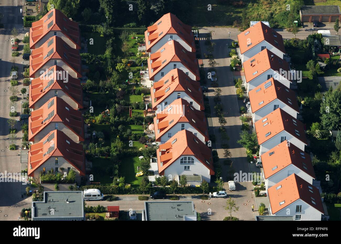 Private homes, row houses, Cologne, North RhineWestphalia, Germany