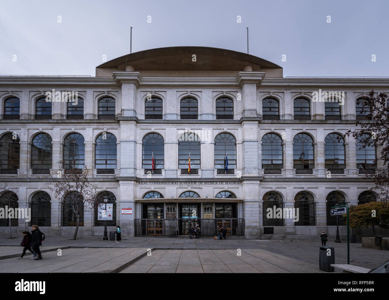Madrid, Spain, January 2019 The Madrid Royal Conservatory building