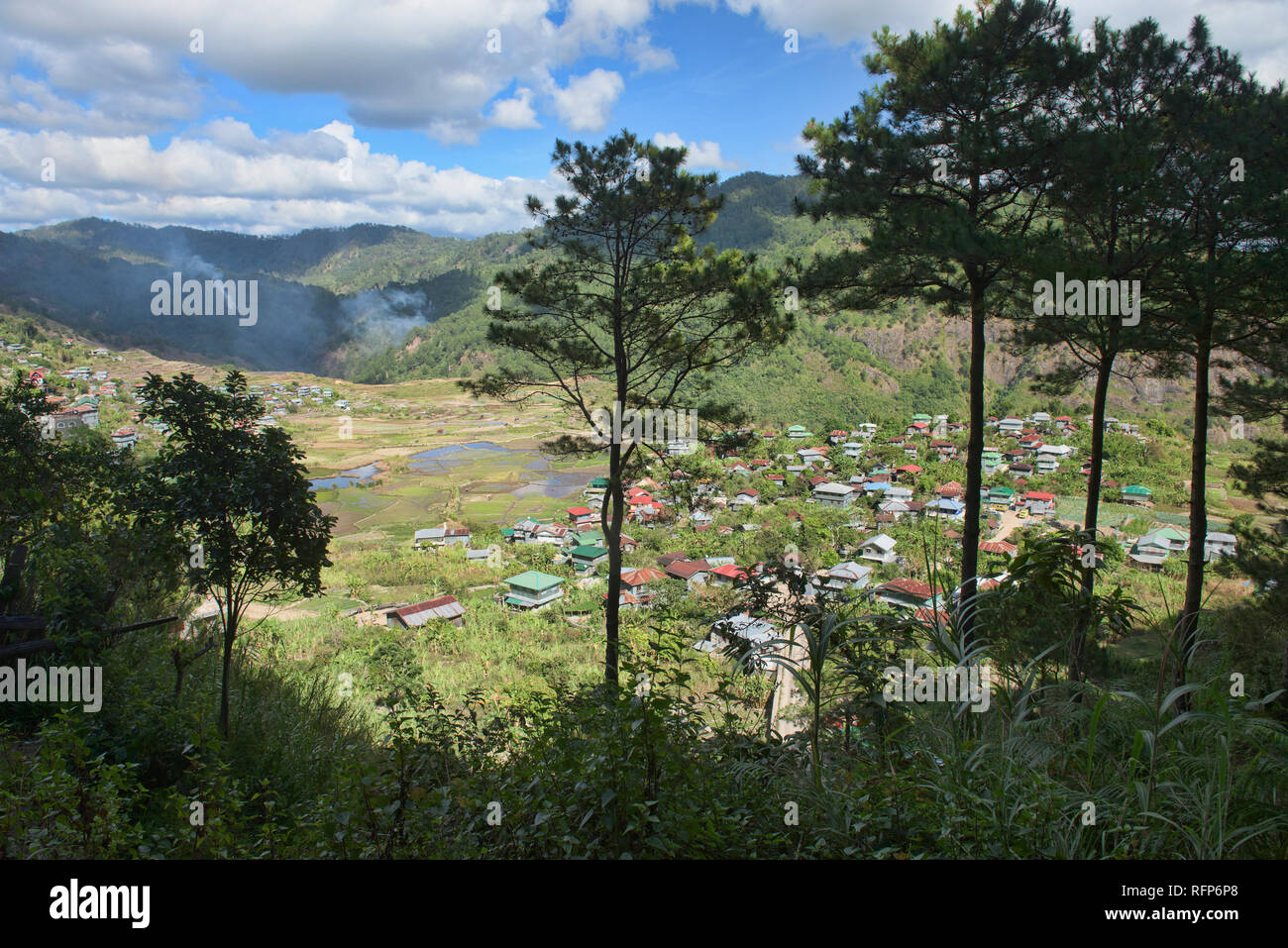 Picturesque Aguid village, Sagada, Mountain Province, Philippines Stock Photo