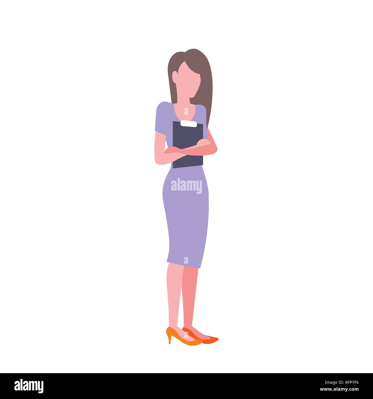 Illustration corporate lady standing pose hi-res stock photography and ...