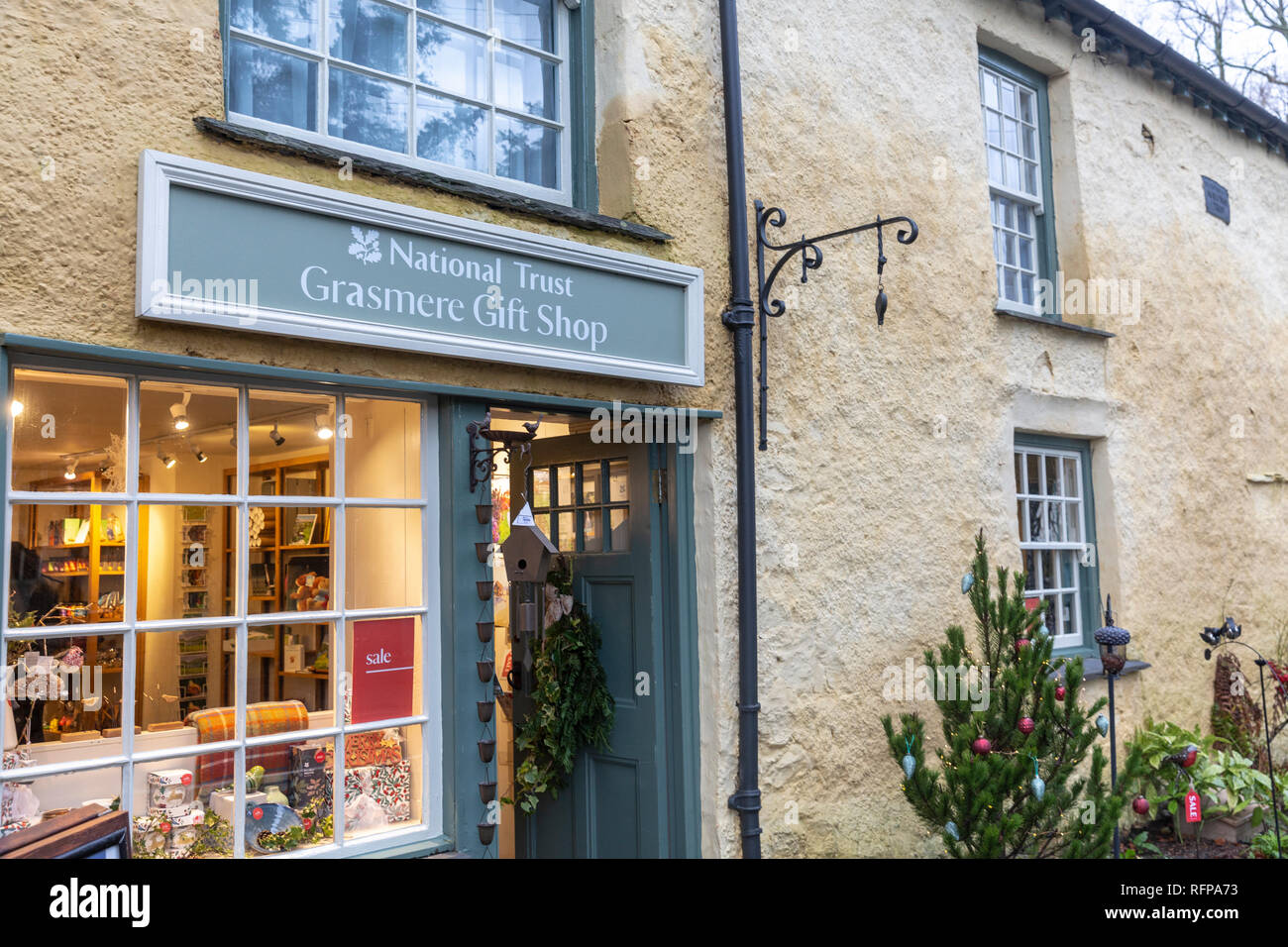 National Trust shop in Grasmere village, Lake District,Cumbria,England