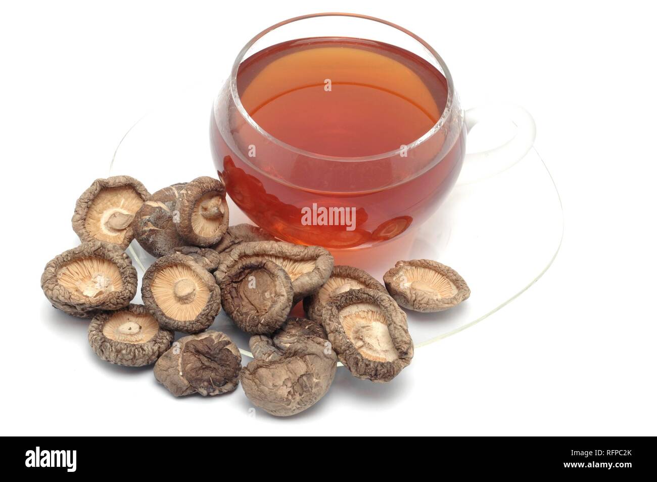 Medicinal tea made of dried Shiitake mushrooms Stock Photo Alamy
