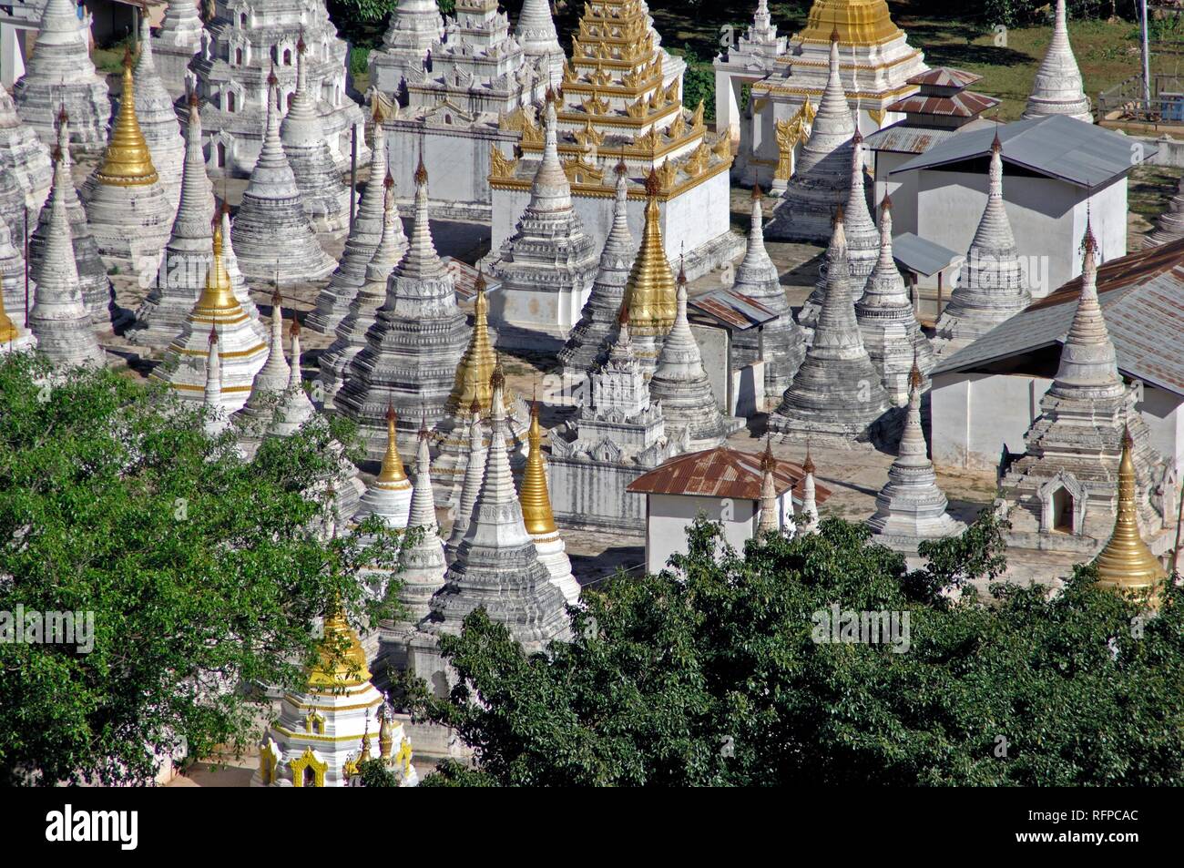Burma, Myanmar, the Shwe-Umin-Pagoda at Pindaya Stock Photo