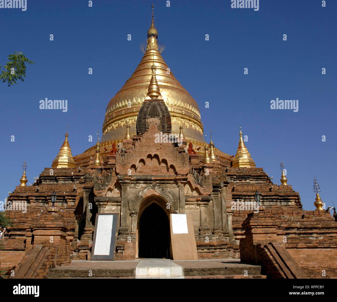 Dhamma-ya-zi-ka pagoda, the archaeological site of Pagan, Bagan, Myanmar, Burma Stock Photo