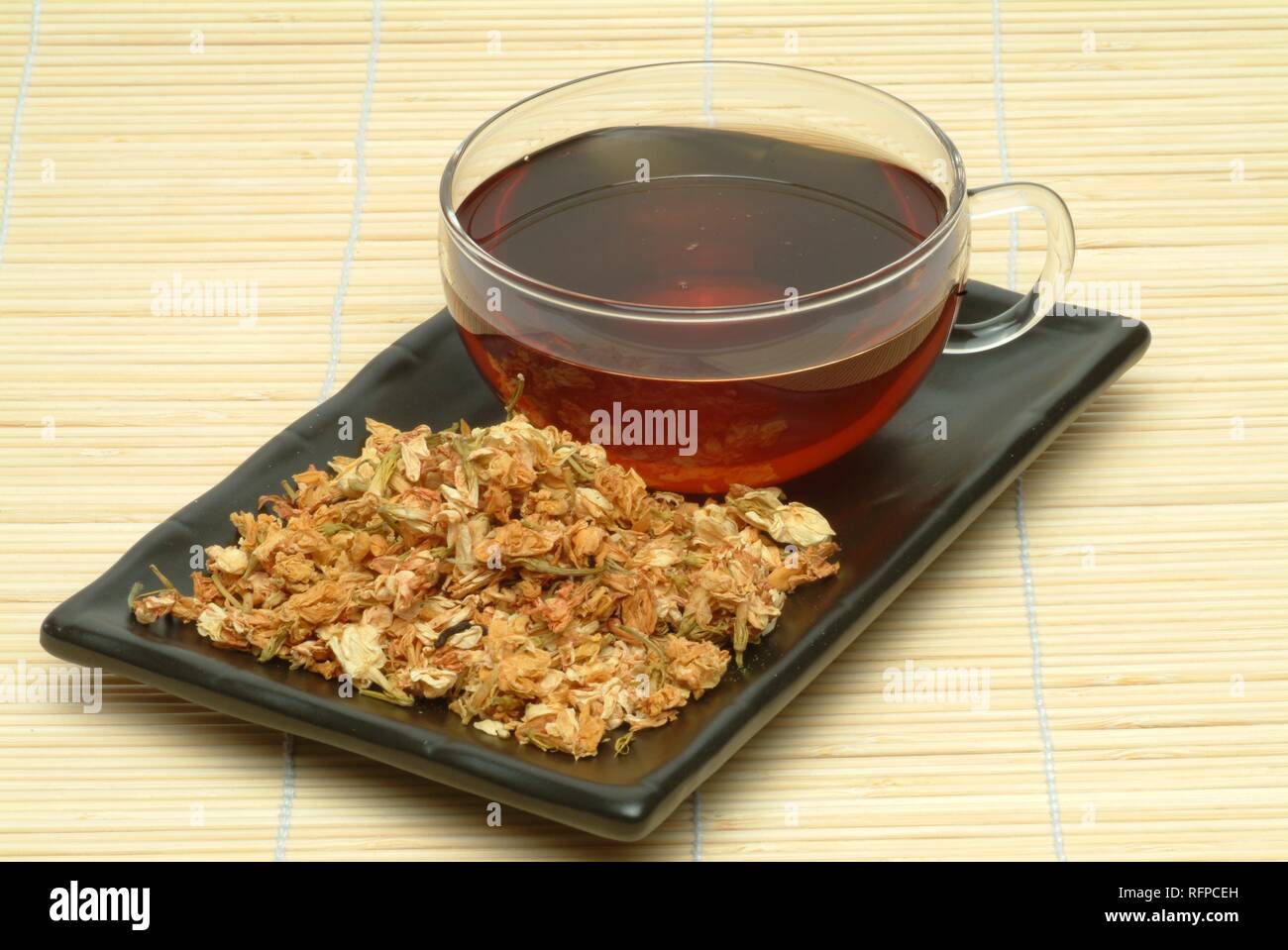 Jasmine tea, medicinal tea, black tea with Jasmine