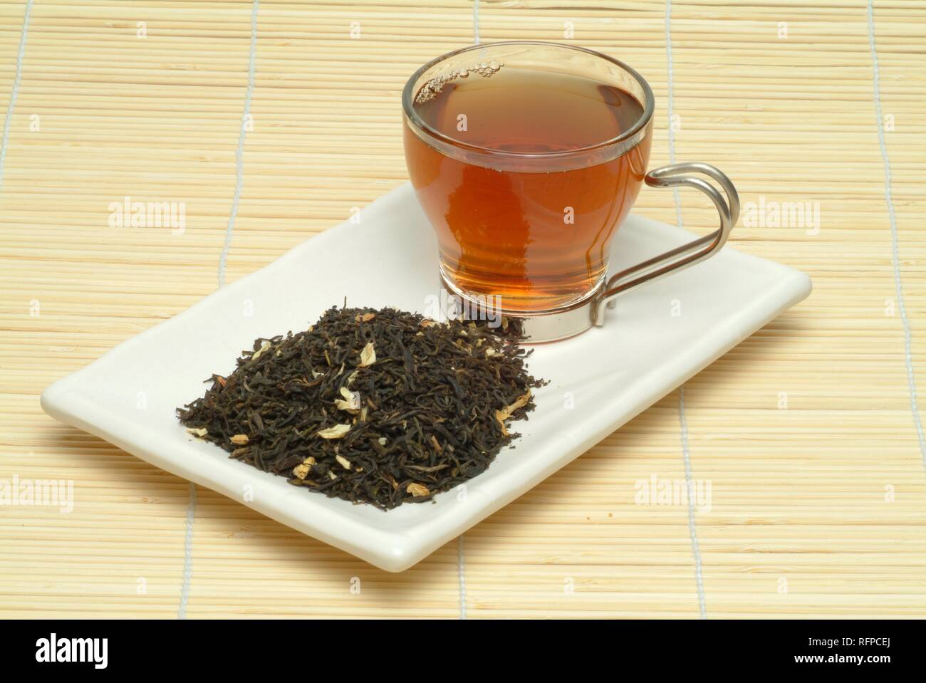 Jasmine tea, medicinal tea, black tea with Jasmine