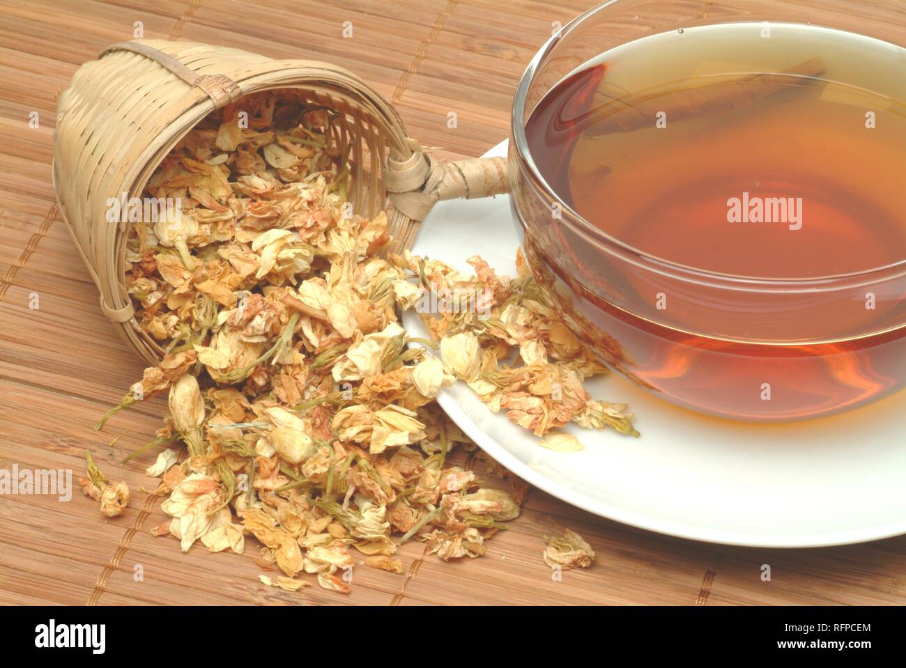 Jasmine tea, medicinal tea, black tea with Jasmine
