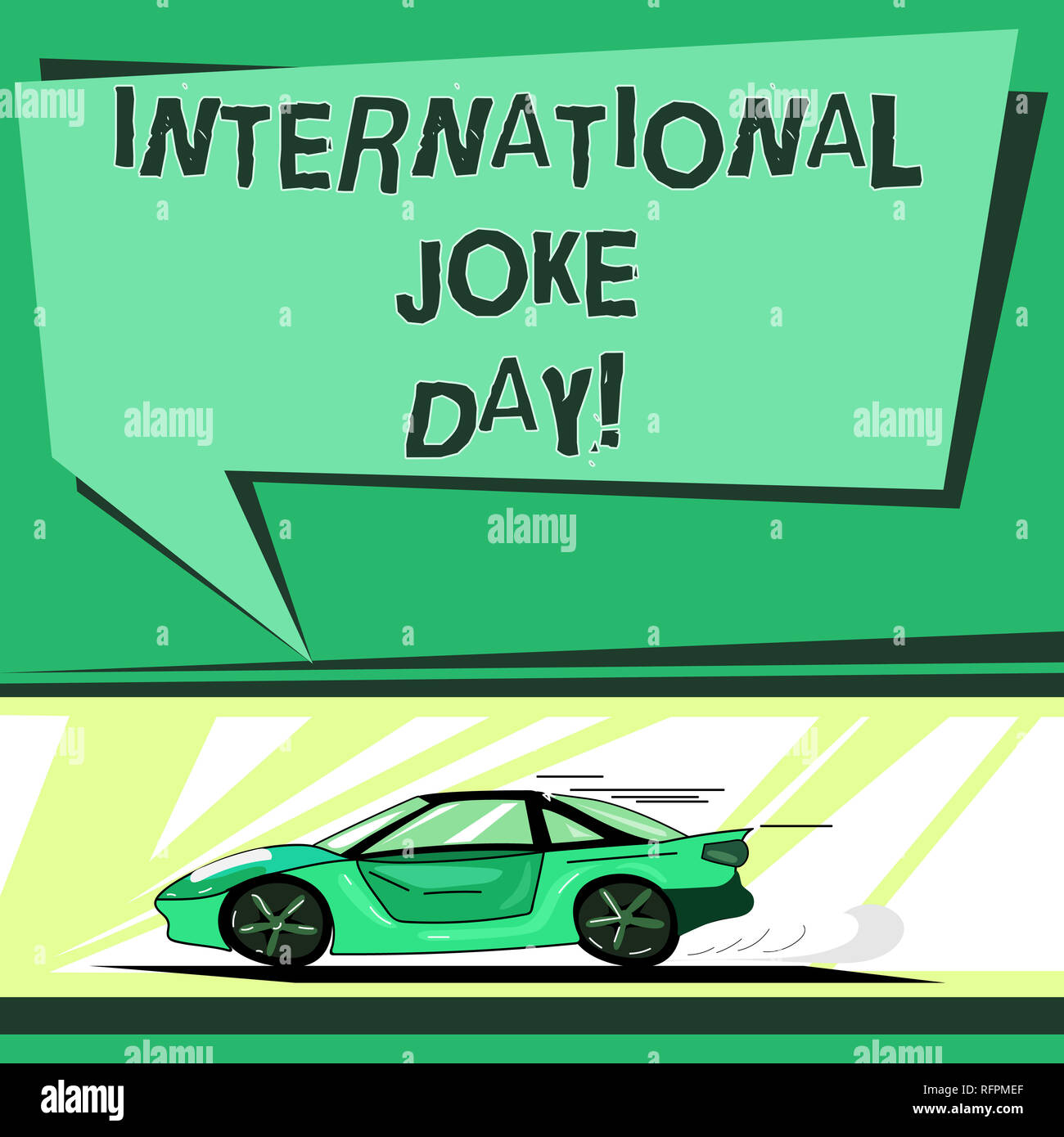 Text sign showing International Joke Day. Conceptual photo holiday to