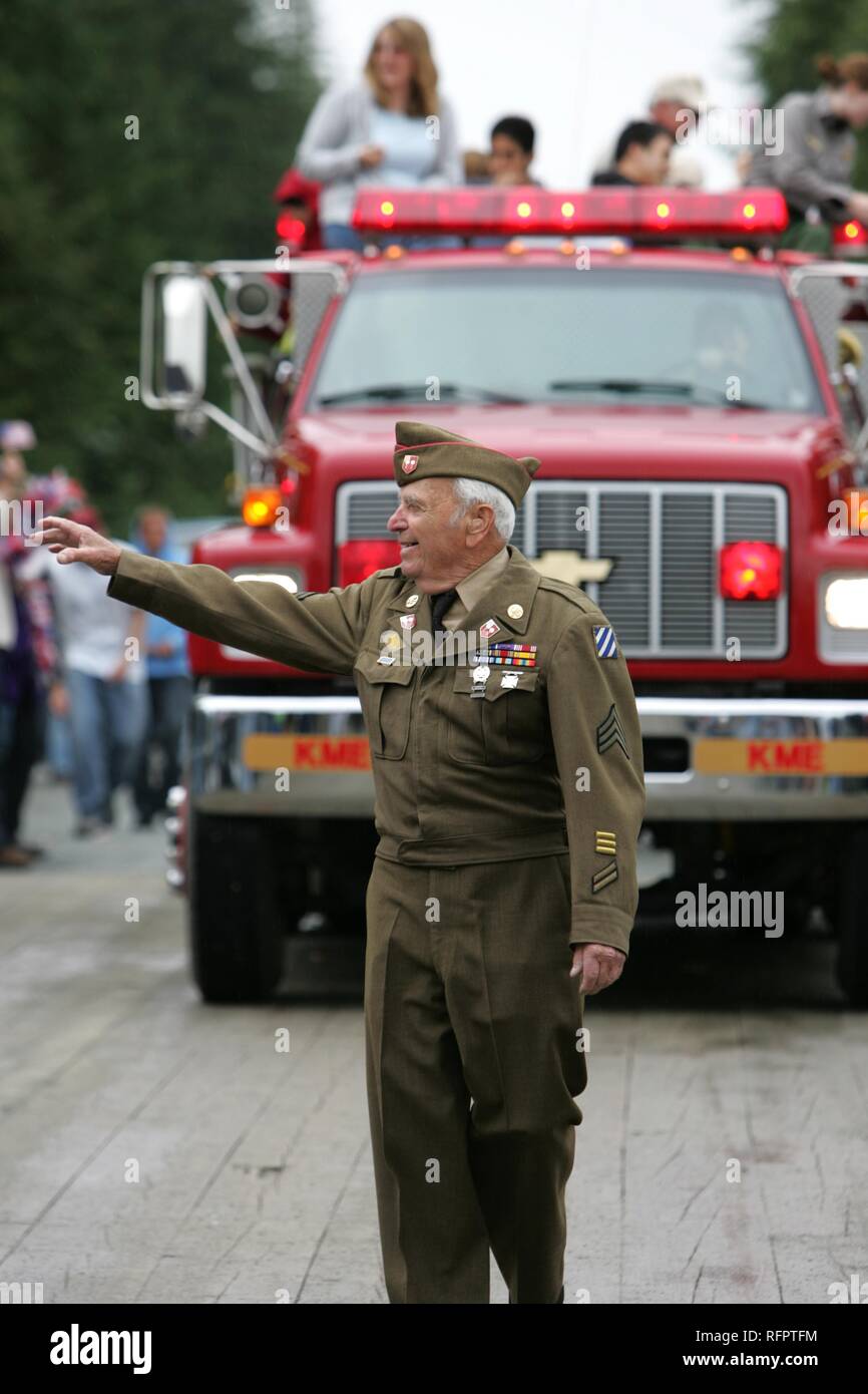 USA, United States of America, Alaska, Gustavus: 4th July, Independence day party in Gustavus, a village with 400 residents. Stock Photo