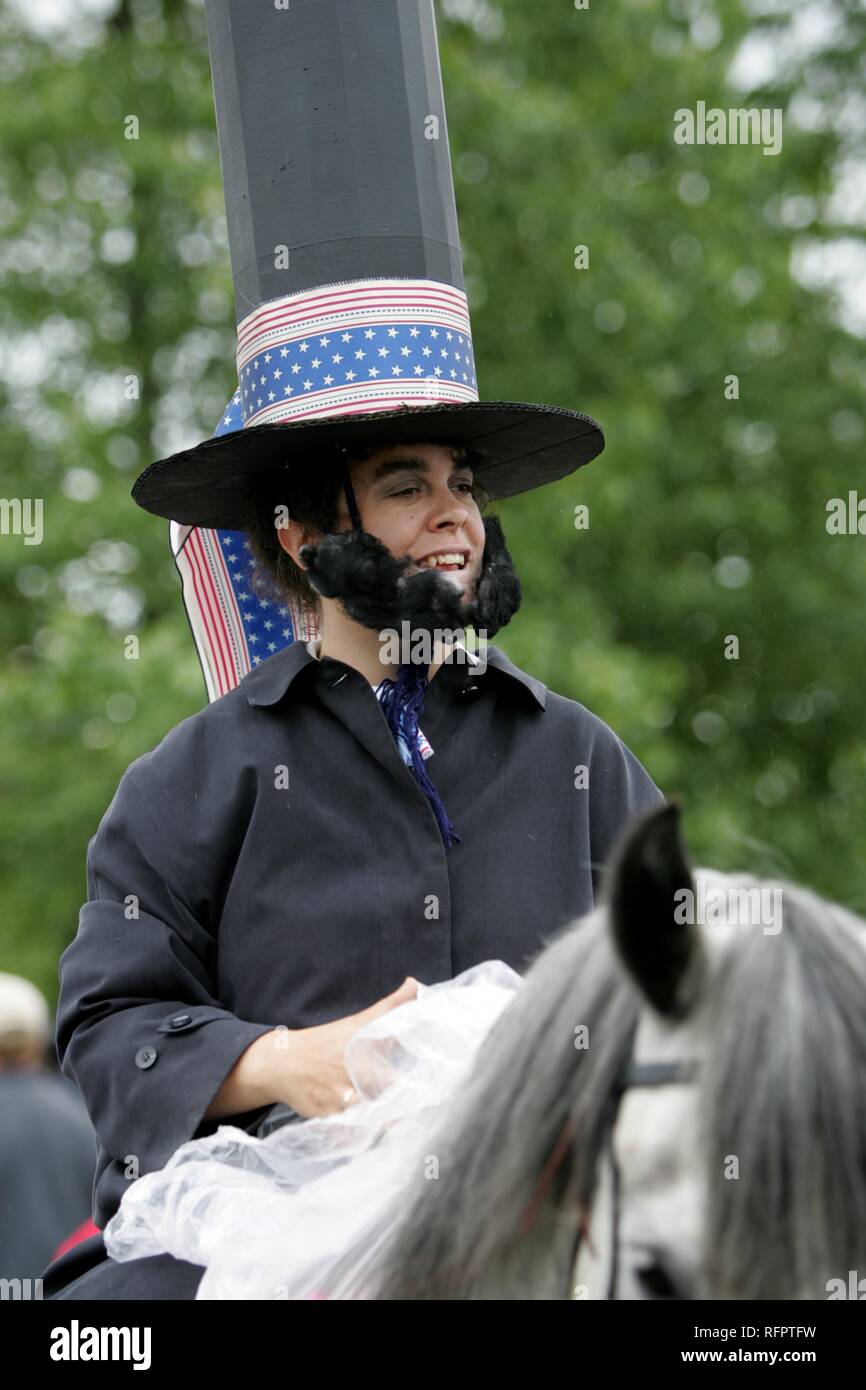 USA, United States of America, Alaska, Gustavus: 4th July, Independence day party in Gustavus, a village with 400 residents. Stock Photo