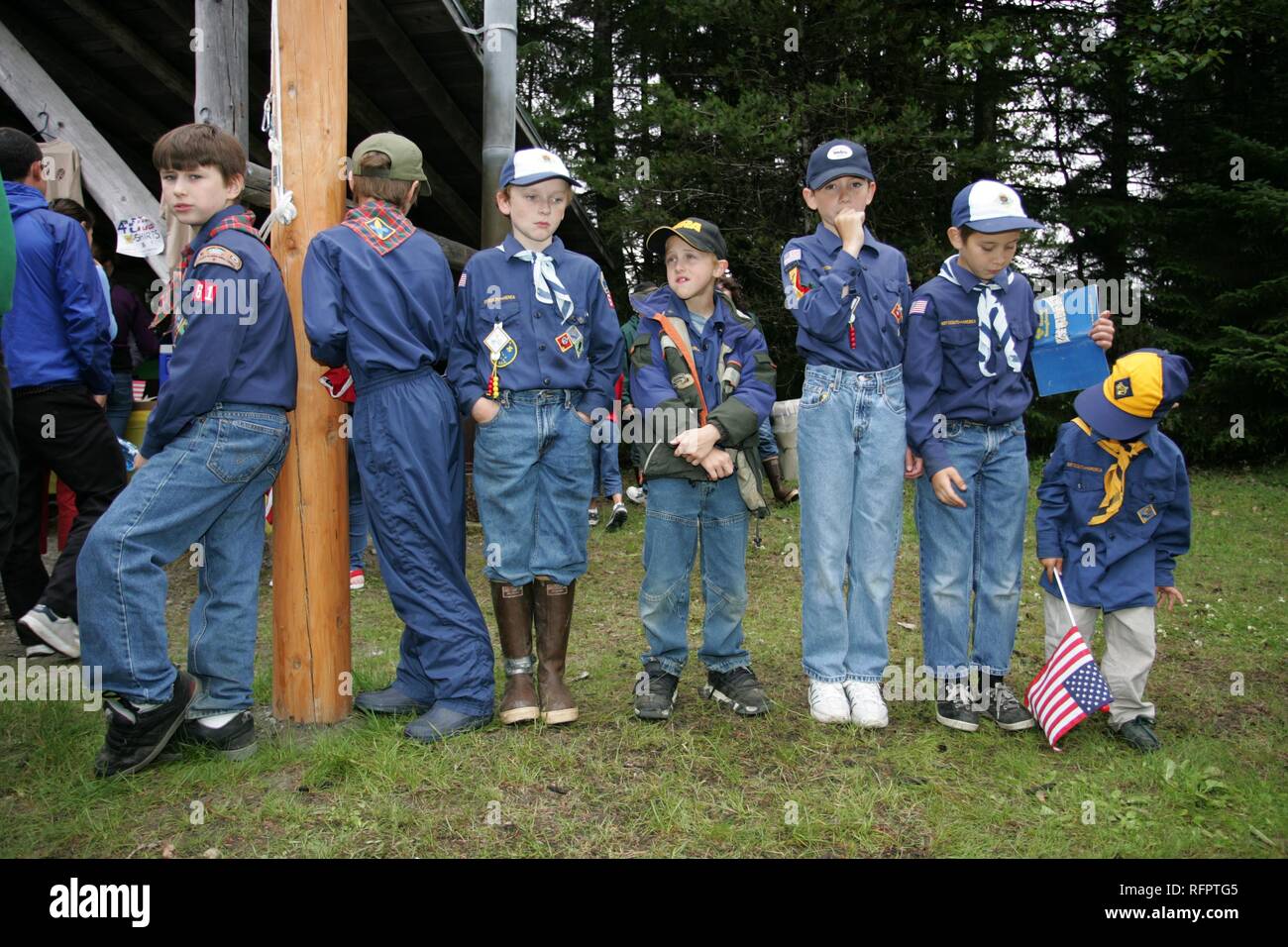 USA, United States of America, Alaska, Gustavus: 4th July, Independence day party in Gustavus, a village with 400 residents. Stock Photo